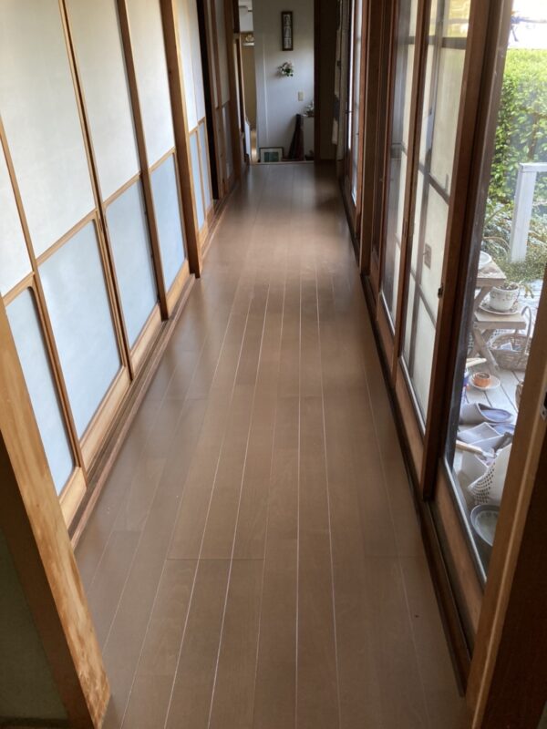 岸和田市にて床修繕リフォーム工事の施工後写真