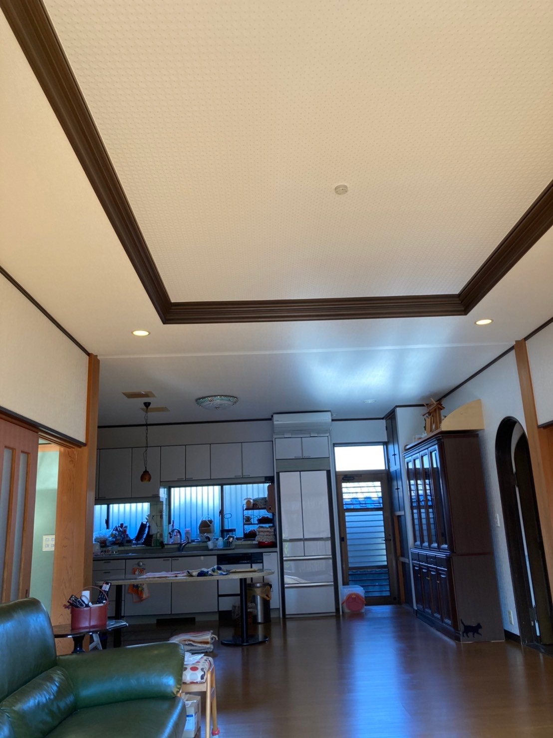 大阪府熊取町にてクロス・天井埋め込み式エアコン入れ替え工事の施工後写真