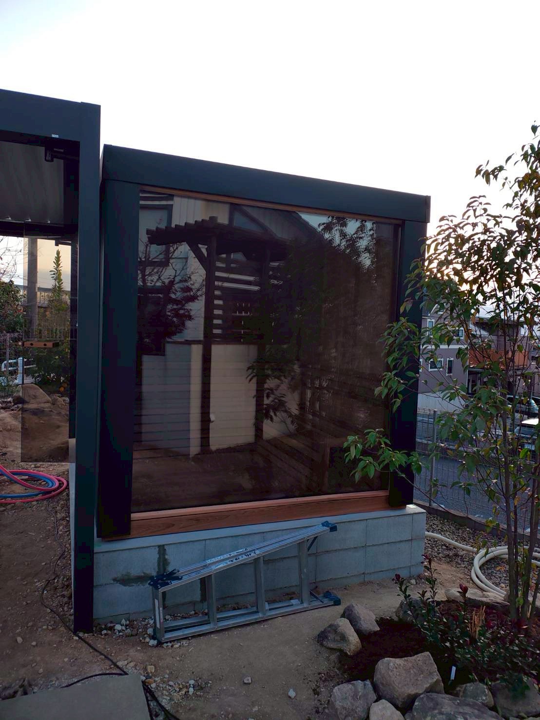 大阪市にてプライベートサウナの新設工事の施工後写真